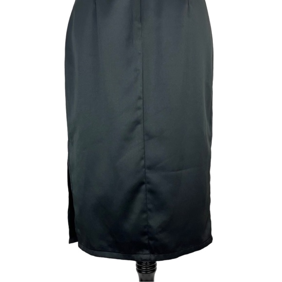 SOLD! Bariano Australia Satin Slip Midi Dress - Picture 10 of 14